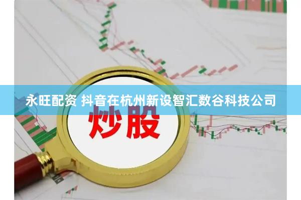 永旺配资 抖音在杭州新设智汇数谷科技公司