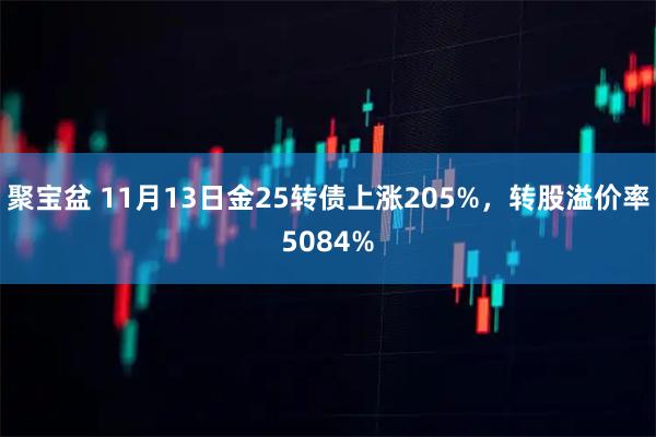 聚宝盆 11月13日金25转债上涨205%，转股溢价率5084%